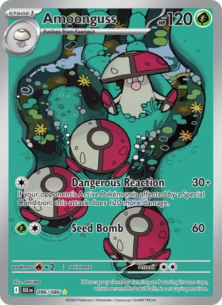 Amoonguss #096 · Black Bolt Pokémon card