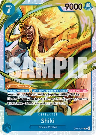Shiki #OP17-048 · The World's Strongest Warriors One Piece card