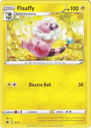 Flaaffy #9 · McDonald's Collection 2022 Pokémon card