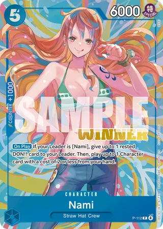 Nami (Heroines Battle Winner Pack) #P-112-heroines-battle-winner-pack · One Piece Promotion Cards One Piece card