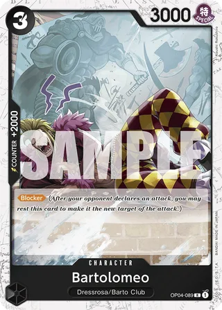 Bartolomeo (Full Art) #OP04-089-full-art · Premium Booster -The Best- One Piece card