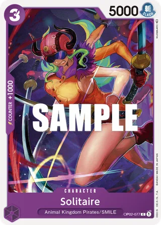 Solitaire #OP02-077 · Paramount War Pre-Release Cards One Piece card