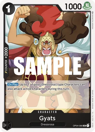 Gyats #OP04-080 · Kingdoms of Intrigue Pre-Release Cards One Piece card