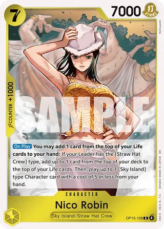 Nico Robin #OP15-109 · Adventure on Kami's Island One Piece card