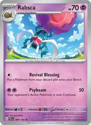 Rabsca #099 · Paldea Evolved Pokémon card