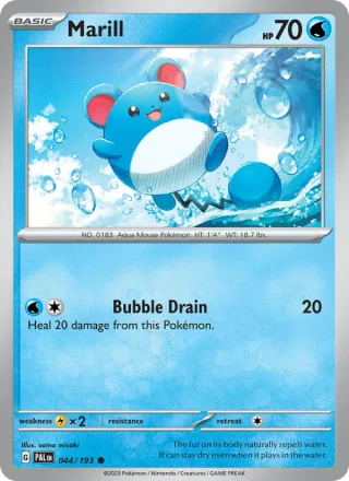 Marill #044 · Paldea Evolved Pokémon card