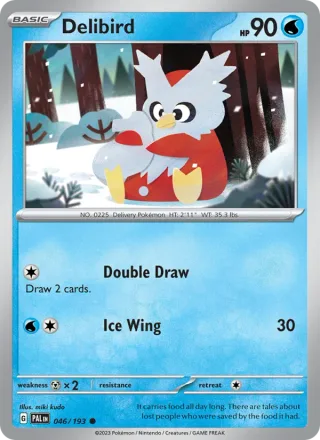 Delibird #046 · Paldea Evolved Pokémon card