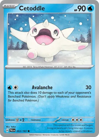 Cetoddle #053 · Paldea Evolved Pokémon card