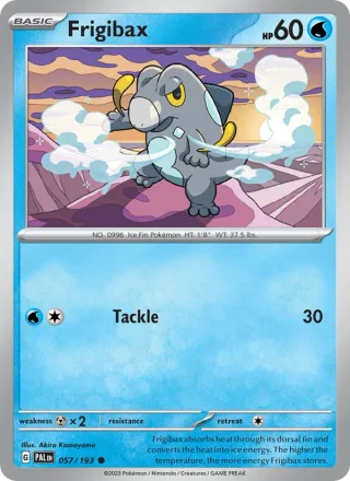 Frigibax #057 · Paldea Evolved Pokémon card