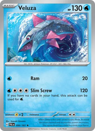 Veluza #056 · Paldea Evolved Pokémon card