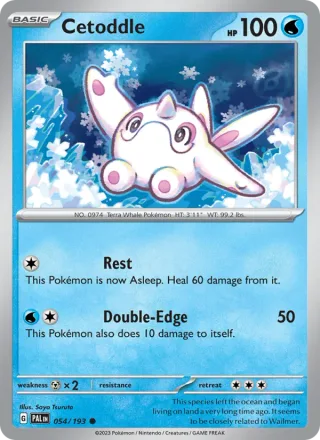 Cetoddle #054 · Paldea Evolved Pokémon card