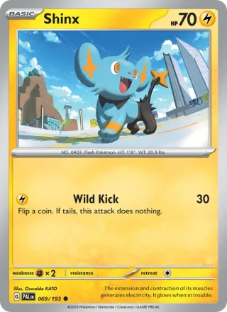 Shinx #069 · Paldea Evolved Pokémon card