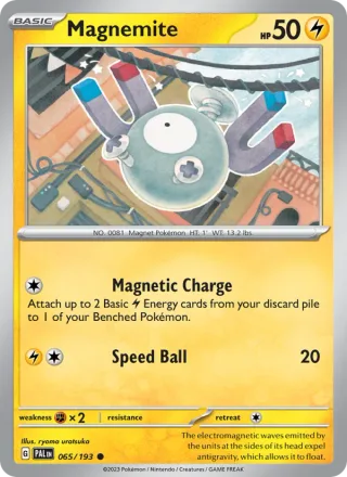 Magnemite #065 · Paldea Evolved Pokémon card