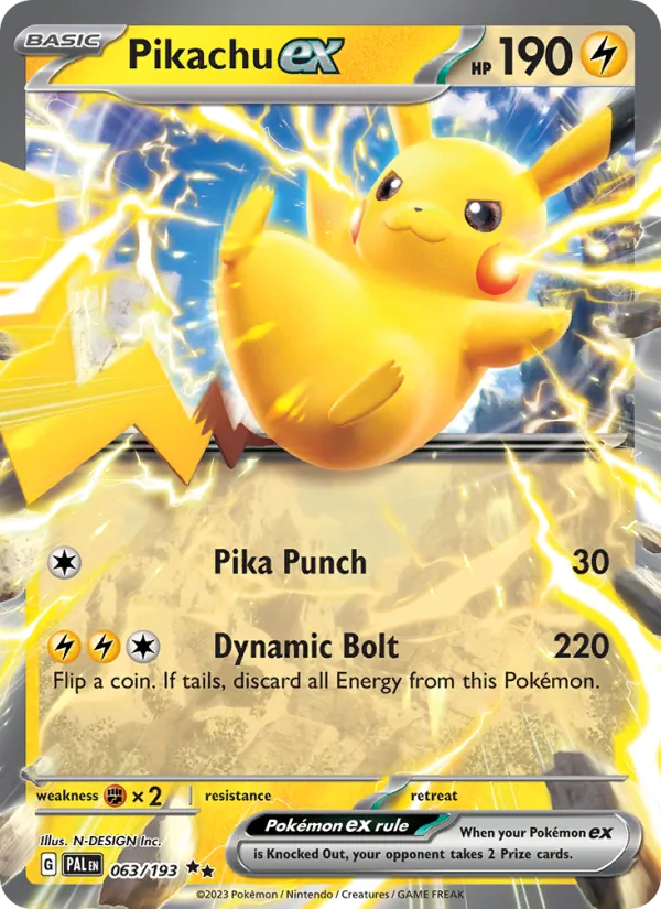 Pikachu ex full card art