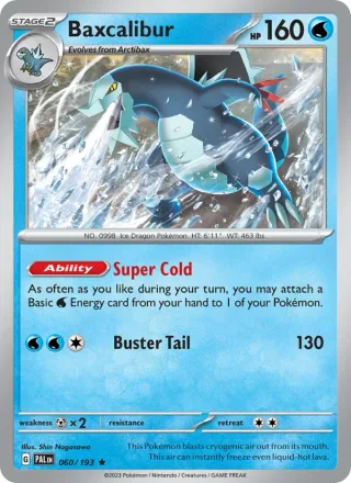 Baxcalibur #060 · Paldea Evolved Pokémon card