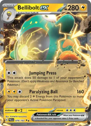 Bellibolt ex #079 · Paldea Evolved Pokémon card