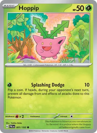 Hoppip #001 · Paldea Evolved Pokémon card