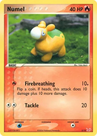 Numel #5 · EX trainer Kit (Latias) Pokémon card