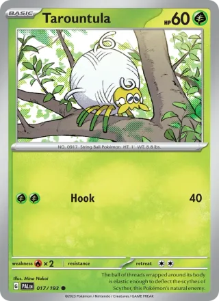 Tarountula #017 · Paldea Evolved Pokémon card
