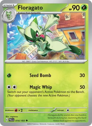 Floragato #014 · Paldea Evolved Pokémon card