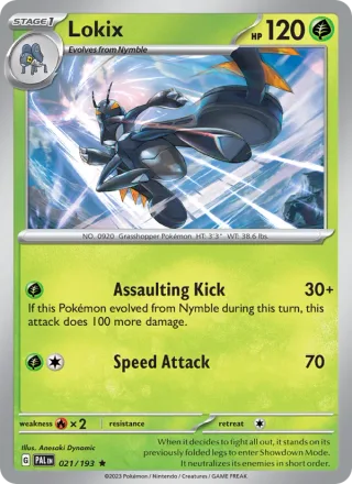 Lokix #021 · Paldea Evolved Pokémon card
