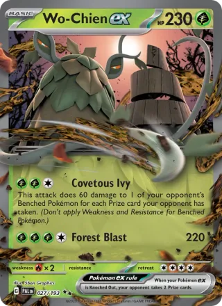 Wo-Chien ex #027 · Paldea Evolved Pokémon card