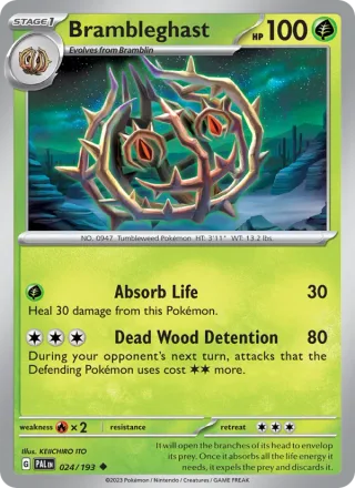 Brambleghast #024 · Paldea Evolved Pokémon card