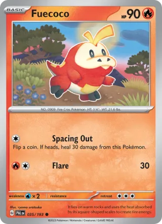Fuecoco #035 · Paldea Evolved Pokémon card