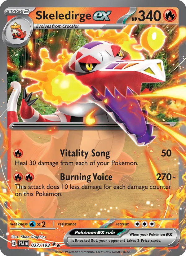 Skeledirge ex full card art