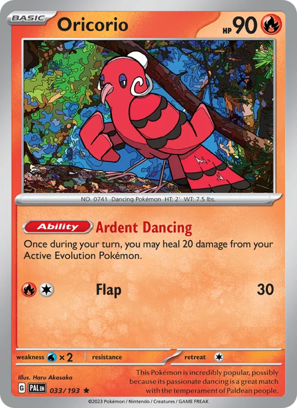 Oricorio full card art