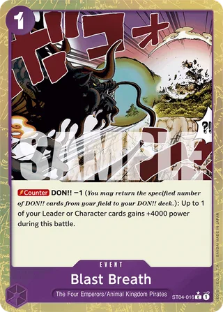 Blast Breath (Premium Card Collection -Best Selection Vol. 1-) #ST04-016-premium-card-collection-best-selection-vol-1 · One Piece Promotion Cards One Piece card