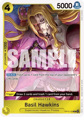 Basil Hawkins #OP10-109 · Royal Blood One Piece card