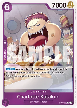 Charlotte Katakuri #OP08-063 · Two Legends One Piece card