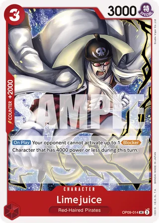 Limejuice #OP09-014 · Emperors in the New World One Piece card