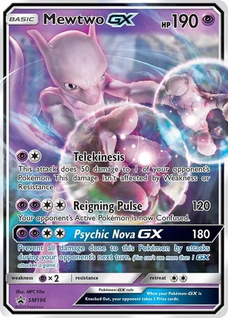 Mewtwo GX #SM196 · SM Black Star Promos Pokémon card