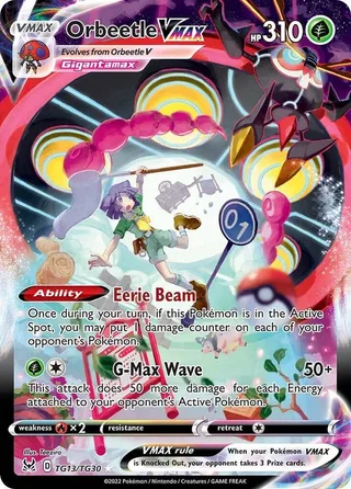 Orbeetle VMAX #TG13 · Lost Origin Trainer Gallery Pokémon card