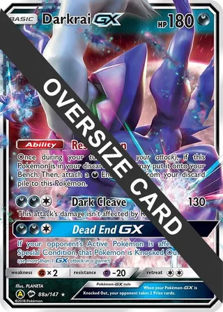 Darkrai GX #088a · Jumbo cards Pokémon card