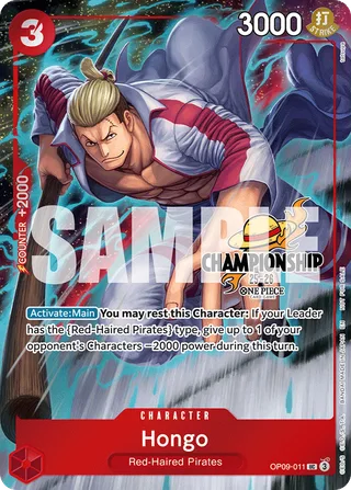 Hongo (CS 25-26 Celebration Pack) #OP09-011-cs-25-26-celebration-pack · One Piece Promotion Cards One Piece card