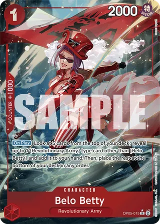 Belo Betty (Alternate Art) #OP05-015-alternate-art · Premium Booster -The Best- One Piece card