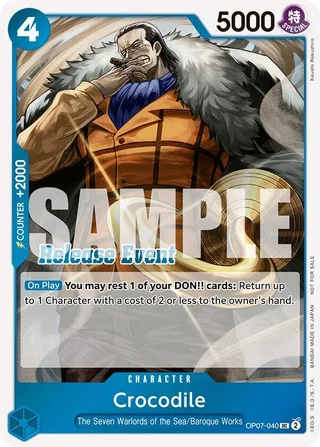 Crocodile (ST15 - ST20 Release Event Winner Pack) #OP07-040-st15-st20-release-event-winner-pack · One Piece Promotion Cards One Piece card