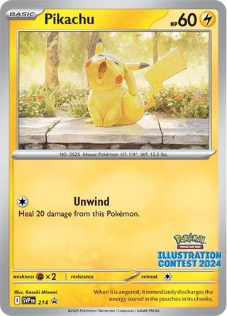 Pikachu #214 · SVP Black Star Promos Pokémon card