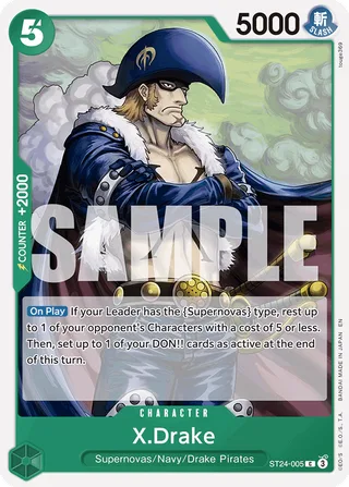 X.Drake #ST24-005 · ST-24: Starter Deck 24 GREEN Jewelry Bonney One Piece card