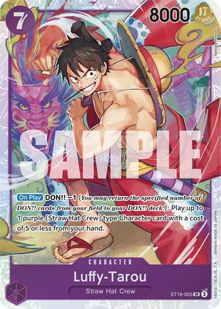 Luffy-Tarou #ST18-005 · ST-18: Starter Deck 18 PURPLE Monkey.D.Luffy One Piece card