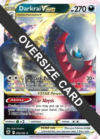 Darkrai VSTAR #099 · Jumbo cards Pokémon card