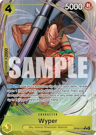 Wyper (Parallel) #OP08-110-parallel · Two Legends One Piece card