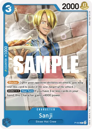 Sanji (Sealed Battle Kit Vol. 1) #P-050-sealed-battle-kit-vol-1 · One Piece Promotion Cards One Piece card