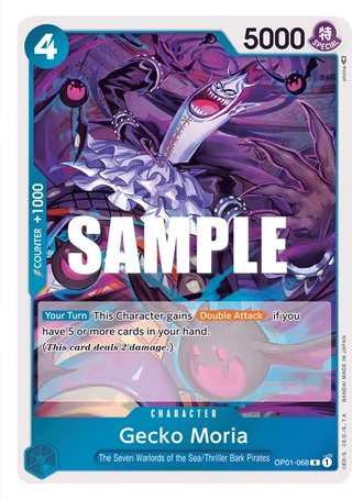 Gecko Moria #OP01-068 · Romance Dawn One Piece card
