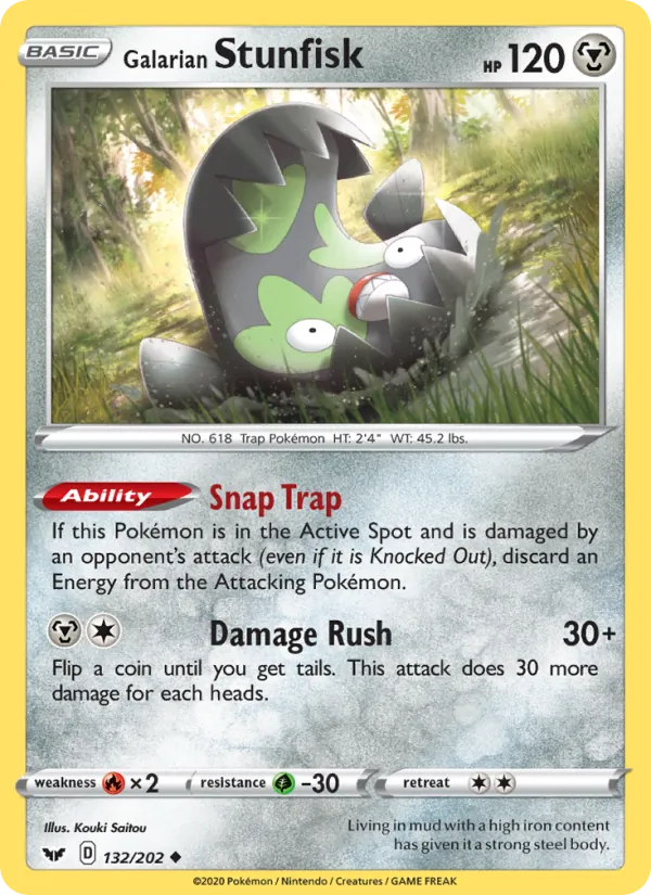 Galarian Stunfisk full card art