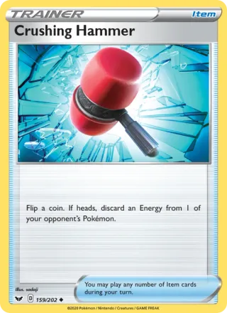 Crushing Hammer #159 · Sword & Shield Pokémon card