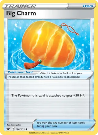 Big Charm #158 · Sword & Shield Pokémon card